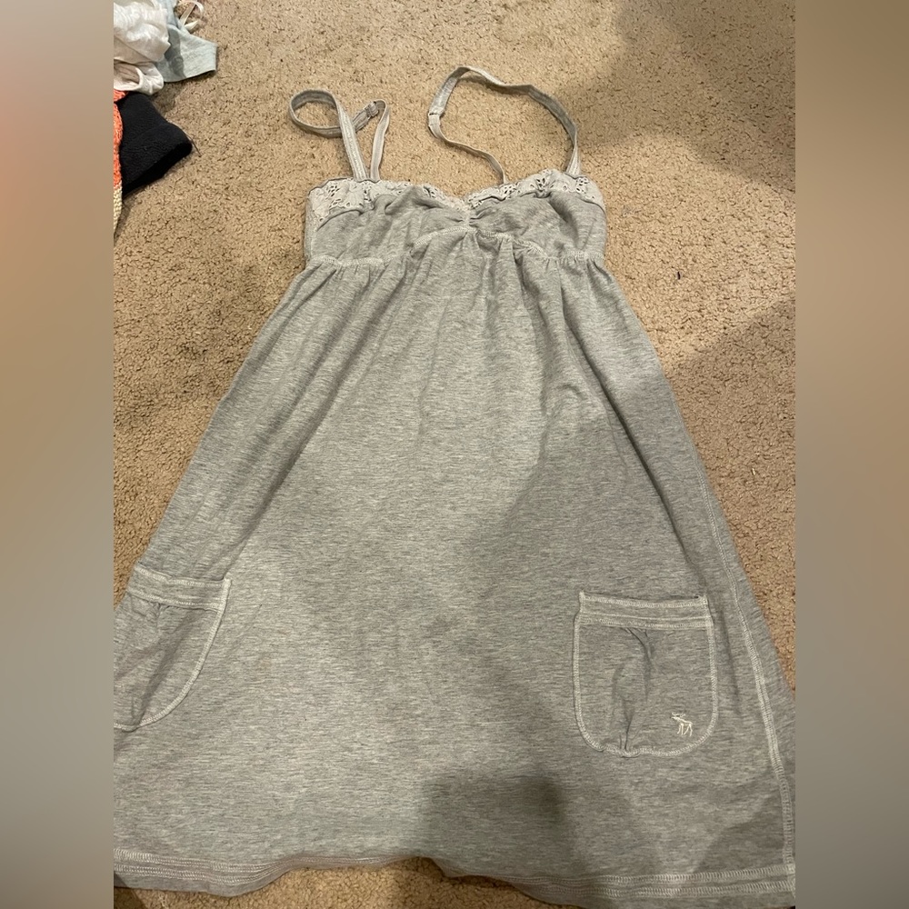 grey t-shirt dress